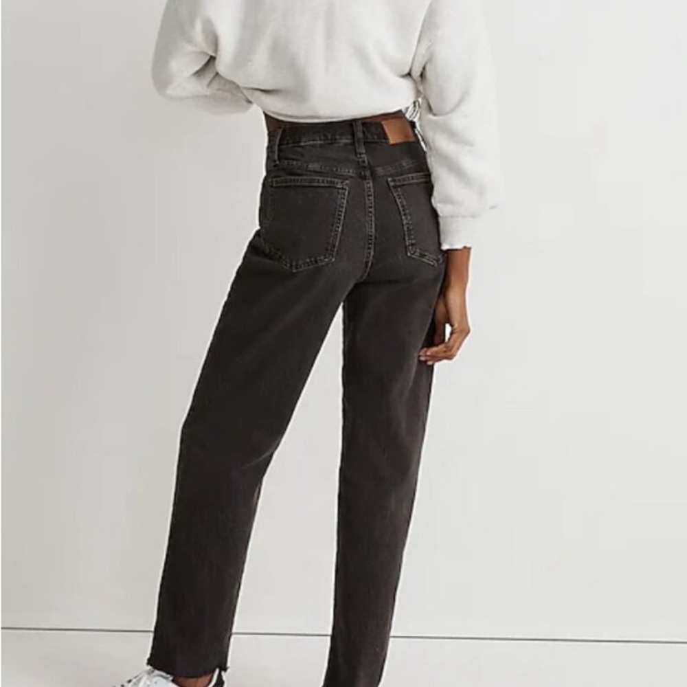 Madewell vintage raw hem black pants